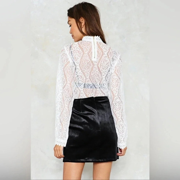 Floral Embroidered Velvet Mini Skirt twee whimsigoth folk grunge bohemian - Picture 3 of 11